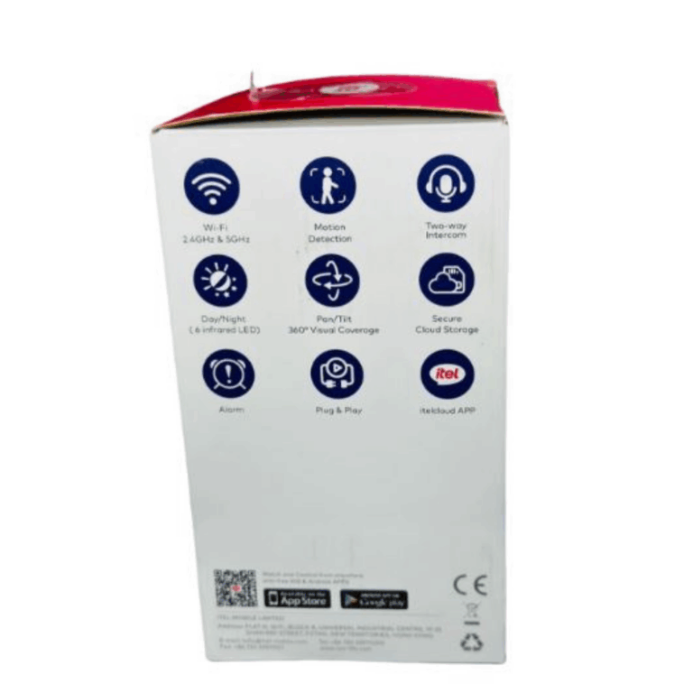 Itel Pan-Tilt N1 2K 3MP resolution IP WiFi Camera