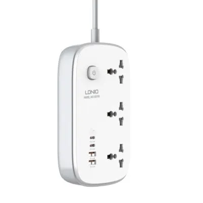 LDNIO SC3416 65W 3Power Socket + 2USB Port 2 Meter Extension