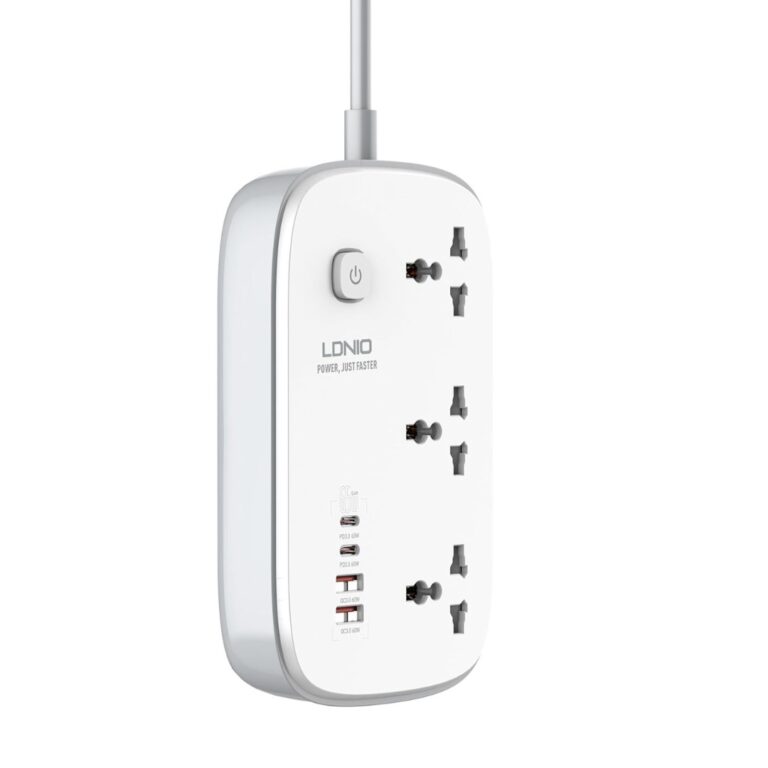 LDNIO SC3416 65W 3Power Socket + 2USB Port 2 Meter Extension