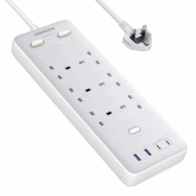 UGREEN Surge Protector Power Strip (6 AC Outlets + 65W 2A2C)-S551