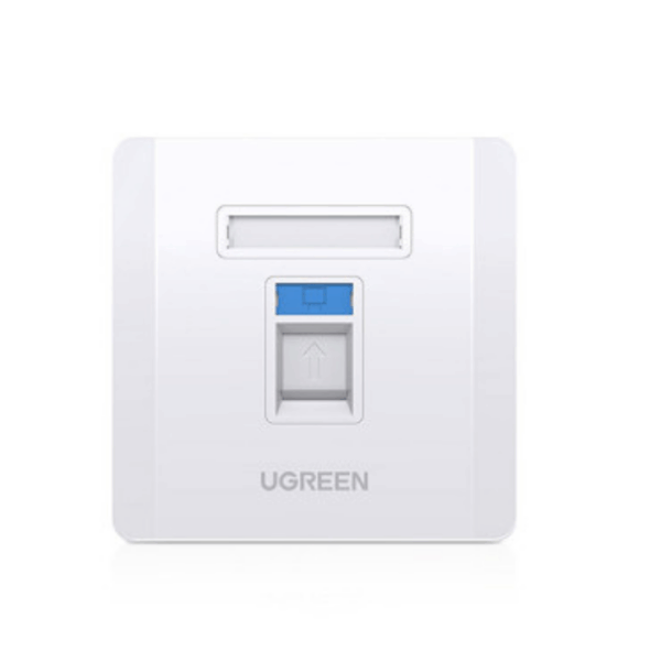 UGREEN Single-Port Wall Plate White - NW144