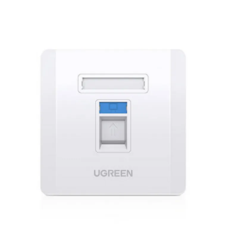 UGREEN Single-Port Wall Plate White - NW144