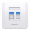 UGREEN Dual-Port Wall Plate White - NW144