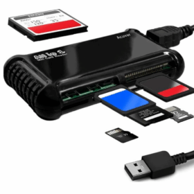Memory Card Reader All In One Card Reader Support TF CF SD Mini SD MS XD Black USB2.0
