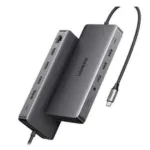 UGREEN 13-in-1 USB-C to USB-A 3.2 (2 Ports) + USB-A 3.0 (2 Ports) + USB-C 3.2 + 4K HDMI (2 Ports) + 4K DisplayPort + RJ45 Gigabit Ethernet + SD & TF Card Reader + AUX 3.5mm + USB-C PD Multifunction Adapter - CM681