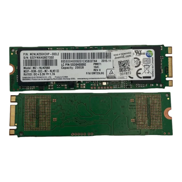 Samsung 256GB SSD NVME Hard disk