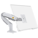 North Bayou F80 Single Arm Monitor Mount White