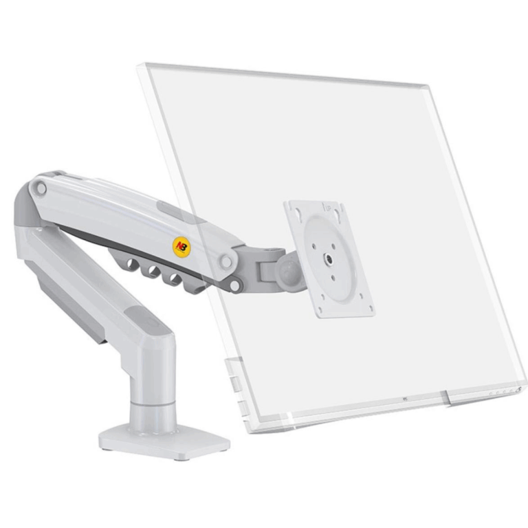 North Bayou F80 Single Arm Monitor Mount White