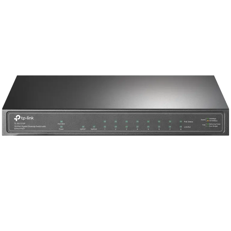 TP-Link 10-Port Gigabit Desktop Switch with 8-Port PoE+ - TL-SG1210P