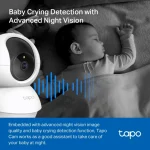 TP-Link Tapo Pan/Tilt Home Security Wi-Fi Camera - TL-TAPO C200C