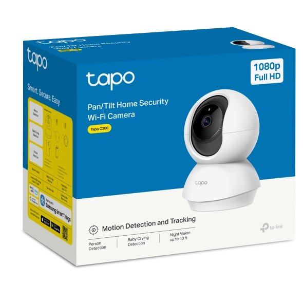 TP-Link Tapo Pan/Tilt Home Security Wi-Fi Camera - TL-TAPO C200C