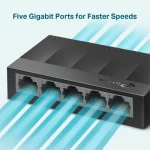 TP-Link 5-Port 10/100/1000Mbps Gigabit Desktop Switch - TL-LS1005G