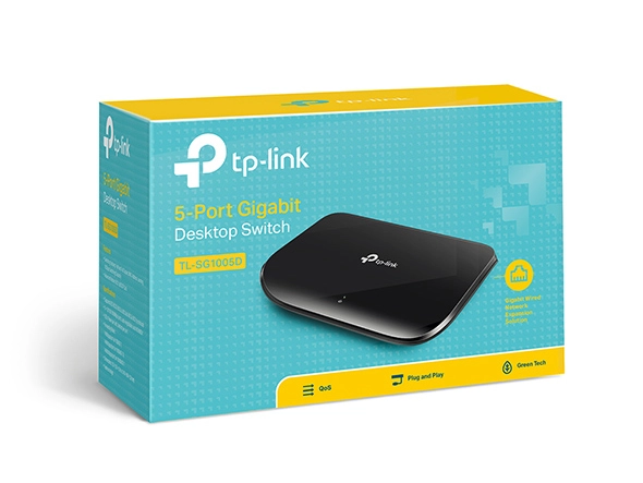 TP-Link 5-Port 10/100/1000Mbps Gigabit Desktop Switch - TL-SG1005D