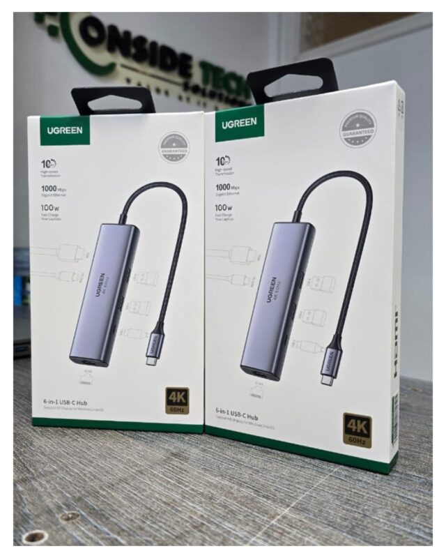 UGREEN 6-in-1 USB-C Multi-function Hub – CM512 (UG-45000)