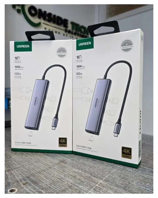 UGREEN 6-in-1 USB-C Multi-function Hub – CM512 (UG-45000)