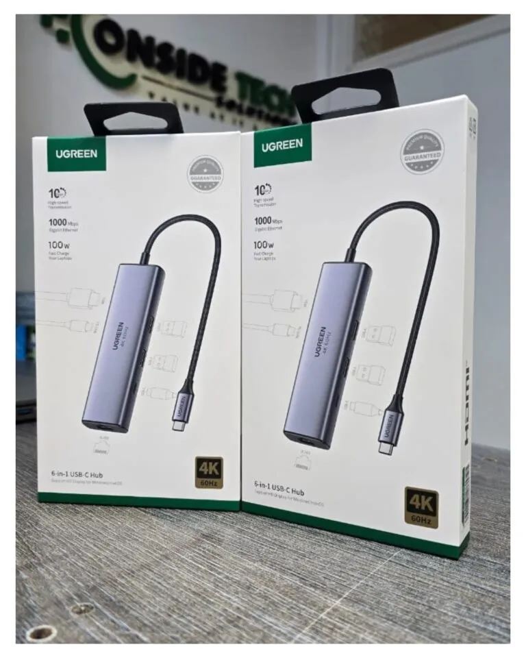 UGREEN 6-in-1 USB-C Multi-function Hub – CM512 (UG-45000)