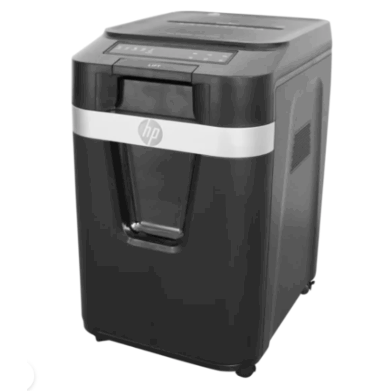 HP Pro Shredder Auto 200MC Auto Feed 200 Sheets, 10-Sheet Manual Micro-Cut Shredder