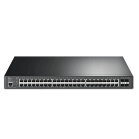 TP-Link Omada JetStream 48-Port Gigabit L2+ Managed Switch with 48-Port PoE+ and 4-Port 10GE SFP+ - TL-SG3452XP