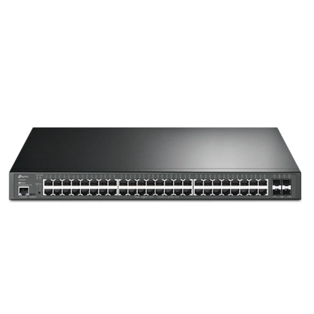 TP-Link Omada JetStream 48-Port Gigabit L2+ Managed Switch with 48-Port PoE+ and 4-Port 10GE SFP+ - TL-SG3452XP TP-Link Omada JetStream 48-Port Gigabit L2+ Managed Switch with 48-Port PoE+ and 4-Port 10GE SFP+ - TL-SG3452XP