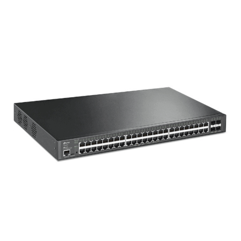 TP-Link Omada JetStream 48-Port Gigabit L2+ Managed Switch with 48-Port PoE+ and 4-Port 10GE SFP+ - TL-SG3452XP