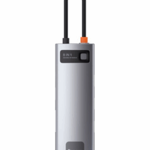 Baseus Silver 8 IN 1 Metal Gleam Series Multifunctional Type-C Docking Station