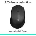 Logitech M330 Silent Plus Wireless Mouse - Black