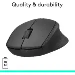 Logitech M330 Silent Plus Wireless Mouse - Black