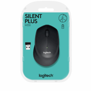 Logitech M330 Silent Plus Wireless Mouse - Black