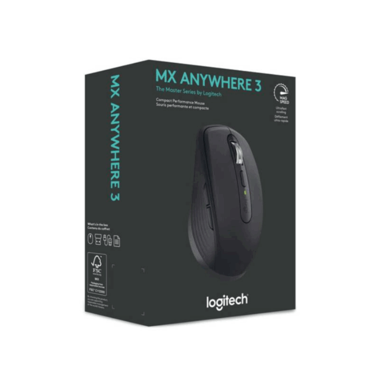 Logitech MX Anywhere 3S Bluetooth Rechargeable Mouse - Graphite