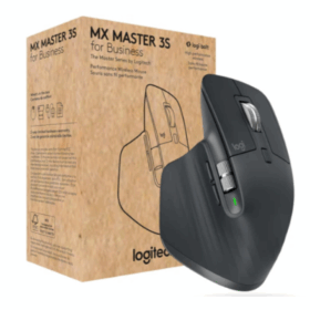 Logitech MX Master 3s for Business Wireless and Bluetooth Rechargeable Mouse - Graphite