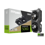 ZOTAC GAMING GeForce RTX 5060 Twin Edge 8GB GDDR7 Graphics Card, Display Outputs: 3 x DisplayPort 2.1b, 1 x HDMI 2.1b, Recommended Power Supply: 550W, Power Input: 8-pin - ZT-B50600E-10M