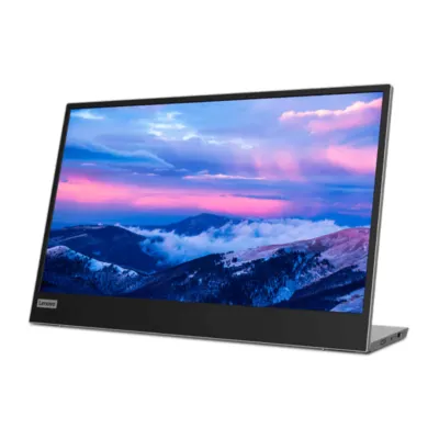 Lenovo L15 15.6" FHD USB-C Portable Monitor, Grey Color, Connectivity: 2 USB-C 3.2 Gen 1