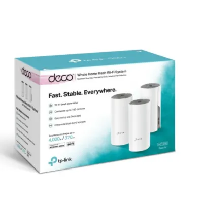 TP-Link Deco E4 AC1200 Whole Home Mesh Wi-Fi System (3 Pack) - TL-DECO E4 (3-PACK)