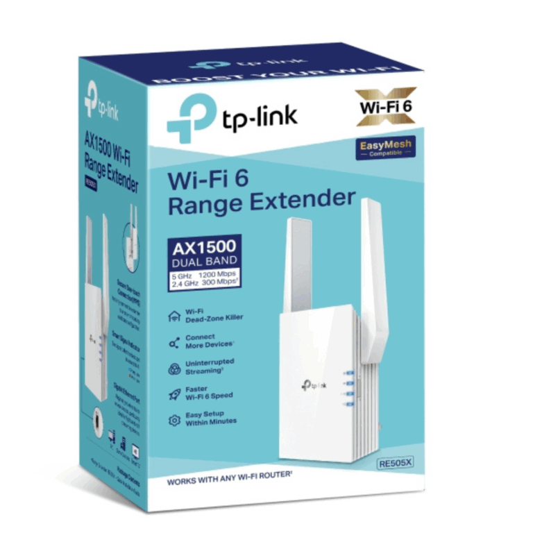 TP-Link AX1500 Wi-Fi 6 Range Extender - TL-RE505X