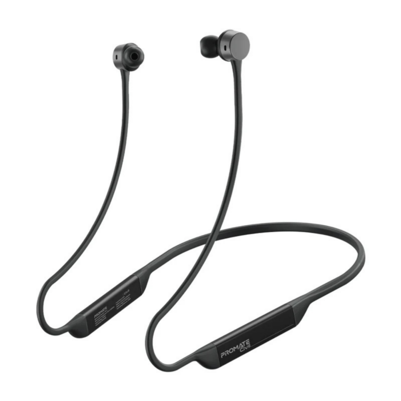 Promate High-Fidelity Liquid Silicone Wireless Neckband Earphones