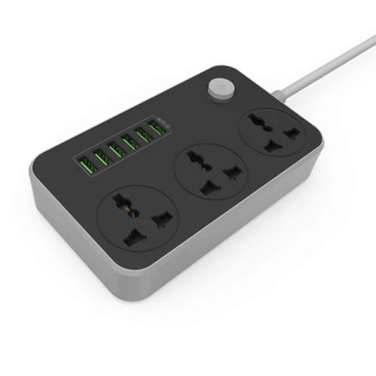 LDNIO SC3604 Power Strip With 3 Universal Socket, 6 USB Charging Ports Power Extension