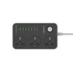 LDNIO SC3604 Power Strip With 3 Universal Socket, 6 USB Charging Ports Power Extension