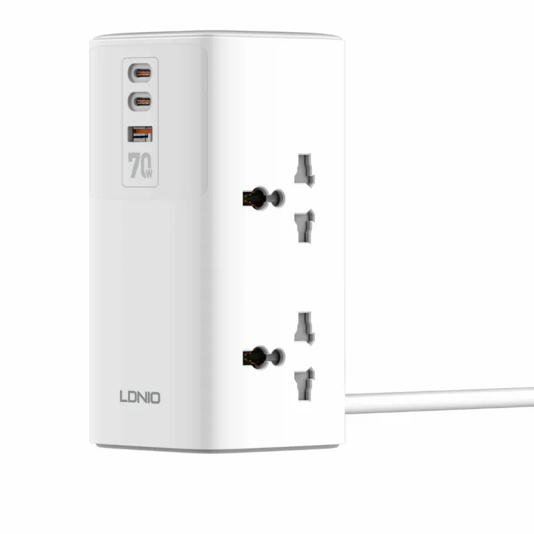LDNIO SC4383 70W PD Adapter Multifunction Chargers Power Strip