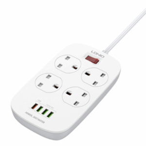 LDNIO SC4407 Power Socket 4 USB Charger with Power Extension Cord