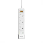 LDNIO SC5319 Multi Socket Extension Lead with 5 AC 3 USB Power Socket Plug Extender
