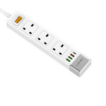 LDNIO SC5319 Multi Socket Extension Lead with 5 AC 3 USB Power Socket Plug Extender