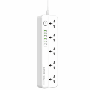 LDNIO SC5614 2500W Power Strip Extension Cable with 5 AC sockets, 6x USB Ports