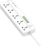 LDNIO SC5614 2500W Power Strip Extension Cable with 5 AC sockets, 6x USB Ports