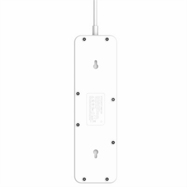 5 universal ac sockets + 6 usb ports 2500w high-power capacity for demanding devices intelligent usb charging with auto device detection fire-resistant housing with multi-safety protection durable extension cord for flexible placement