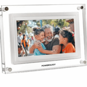 Powerology 7'' Smart Frame Digital Photo Display - White