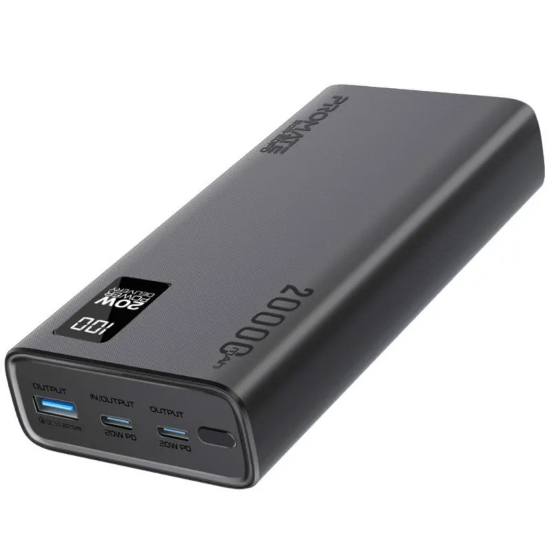 Promate Super Slim Design 20000mAh Smart Charging Power Bank