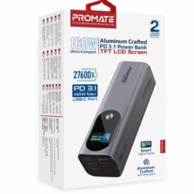 Promate Titan-160 27600mAh Ultra-compact 160W Power Bank