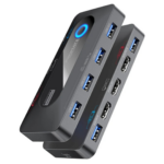 Promate 4K@60Hz KVM Switch with USB 3.0 Expansion