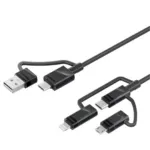 Promate PENTAPOWER 6-in-1 60W Hybrid Multi Connector Cable