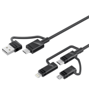 Promate PENTAPOWER 6-in-1 60W Hybrid Multi Connector Cable
